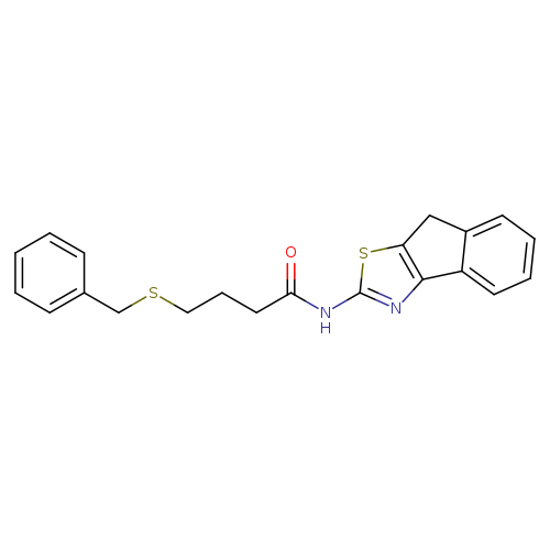 4-(benzylsulfanyl)-N-{8H-indeno[1,2-d][1,3]thiazol-2-yl}butanamide