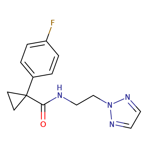 1-(4-fluorophenyl)-N-[2-(2H-1,2,3-triazol-2-yl)ethyl]cyclopropane-1-carboxamide