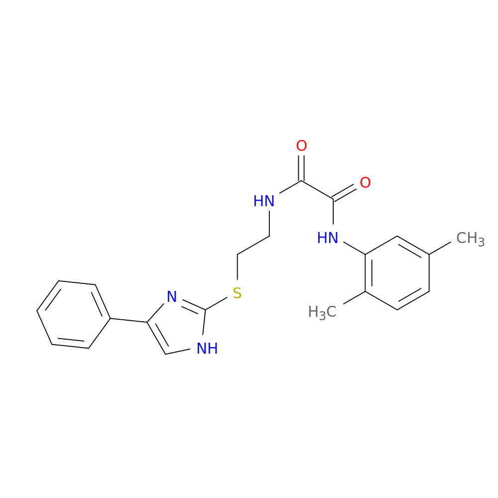 N'-(2,5-dimethylphenyl)-N-{2-[(4-phenyl-1H-imidazol-2-yl)sulfanyl]ethyl}ethanediamide