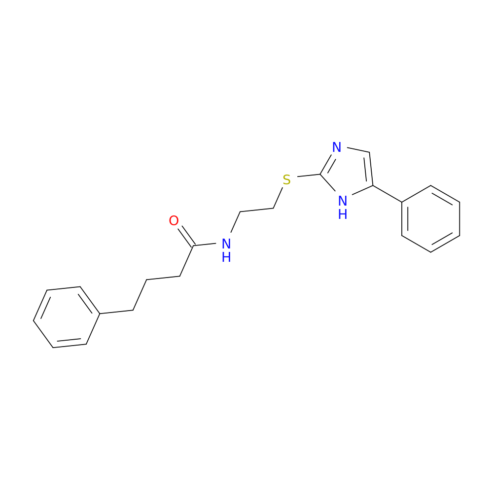4-phenyl-N-{2-[(5-phenyl-1H-imidazol-2-yl)sulfanyl]ethyl}butanamide