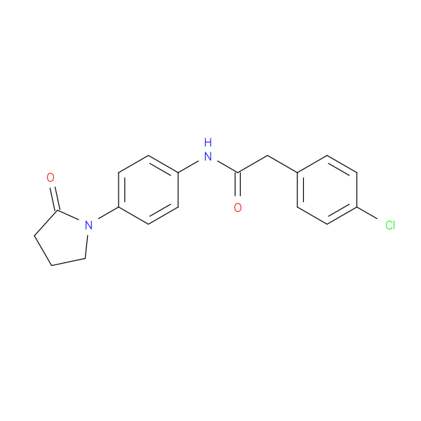 2-(4-chlorophenyl)-N-[4-(2-oxopyrrolidin-1-yl)phenyl]acetamide