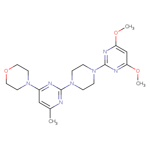 4-{2-[4-(4,6-dimethoxypyrimidin-2-yl)piperazin-1-yl]-6-methylpyrimidin-4-yl}morpholine