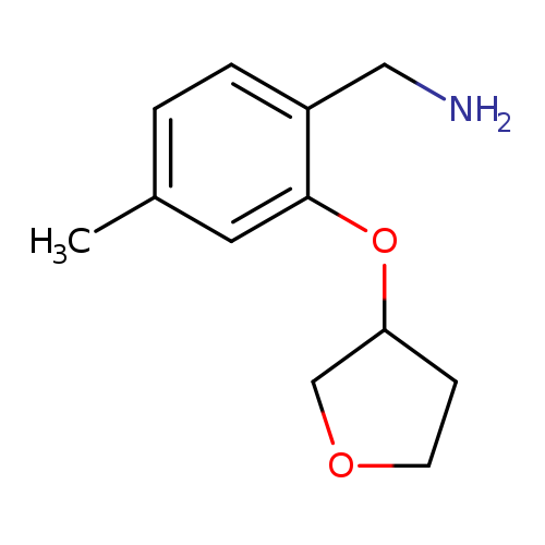 [4-methyl-2-(oxolan-3-yloxy)phenyl]methanamine