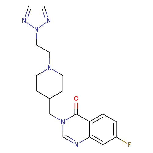 7-fluoro-3-({1-[2-(2H-1,2,3-triazol-2-yl)ethyl]piperidin-4-yl}methyl)-3,4-dihydroquinazolin-4-one