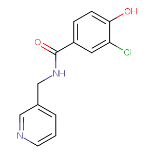 3-chloro-4-hydroxy-N-(pyridin-3-ylmethyl)benzamide