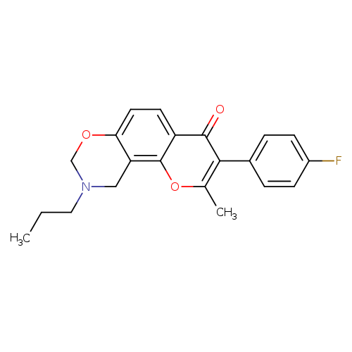 3-(4-fluorophenyl)-2-methyl-9-propyl-4H,8H,9H,10H-chromeno[8,7-e][1,3]oxazin-4-one