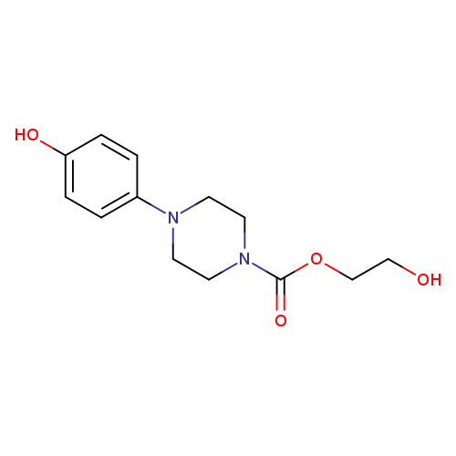 2-hydroxyethyl 4-(4-hydroxyphenyl)piperazine-1-carboxylate