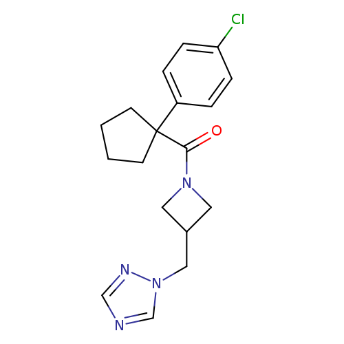1-({1-[1-(4-chlorophenyl)cyclopentanecarbonyl]azetidin-3-yl}methyl)-1H-1,2,4-triazole