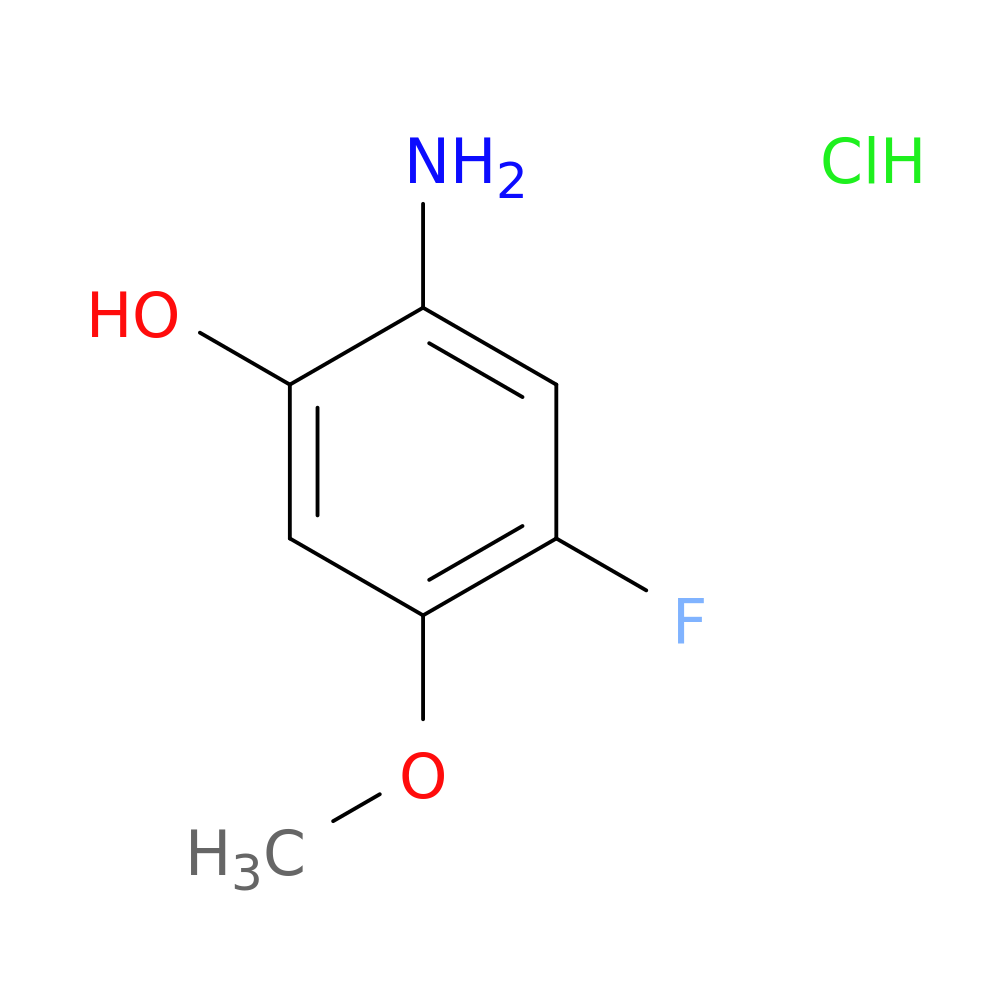 2-amino-4-fluoro-5-methoxyphenol hydrochloride