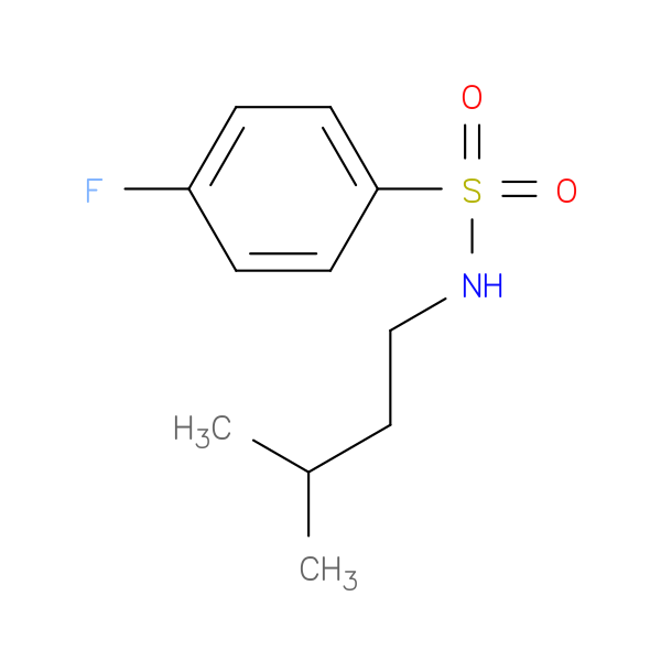4-fluoro-N-(3-methylbutyl)benzene-1-sulfonamide