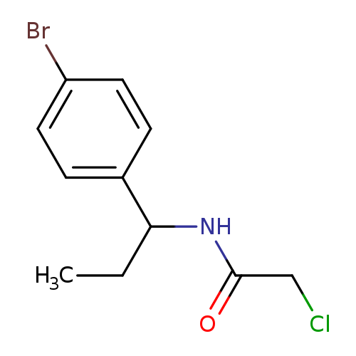 N-[1-(4-bromophenyl)propyl]-2-chloroacetamide
