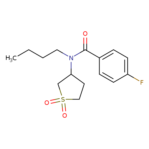 N-butyl-N-(1,1-dioxo-1lambda6-thiolan-3-yl)-4-fluorobenzamide