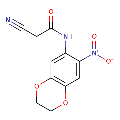 2-cyano-N-(7-nitro-2,3-dihydro-1,4-benzodioxin-6-yl)acetamide