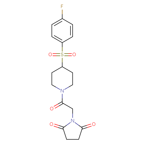 1-{2-[4-(4-fluorobenzenesulfonyl)piperidin-1-yl]-2-oxoethyl}pyrrolidine-2,5-dione