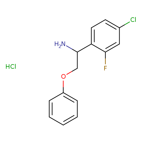 1-(4-chloro-2-fluorophenyl)-2-phenoxyethan-1-amine hydrochloride