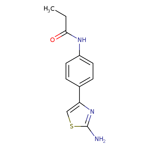 N-[4-(2-amino-1,3-thiazol-4-yl)phenyl]propanamide