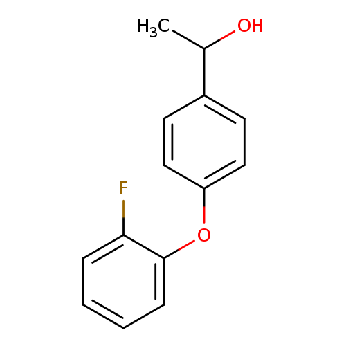 1-[4-(2-fluorophenoxy)phenyl]ethan-1-ol