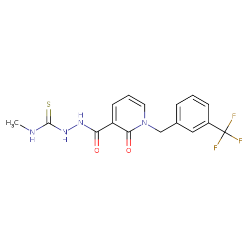 N-[(methylcarbamothioyl)amino]-2-oxo-1-{[3-(trifluoromethyl)phenyl]methyl}-1,2-dihydropyridine-3-carboxamide