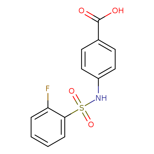 4-([(2-FLUOROPHENYL)SULFONYL]AMINO)BENZOIC ACID