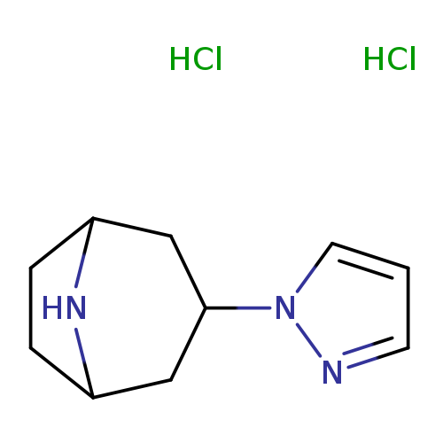 3-(1H-PYRAZOL-1-YL)-8-AZABICYCLO[3.2.1]OCTANE DIHYDROCHLORIDE