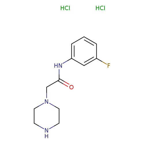 N-(3-fluorophenyl)-2-(piperazin-1-yl)acetamide dihydrochloride