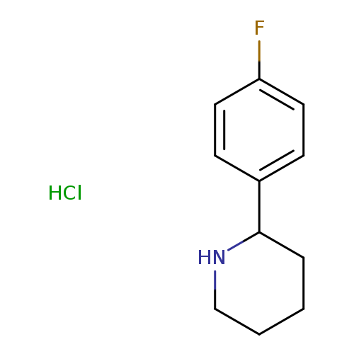 2-(4-Fluorophenyl)piperidine, HCl