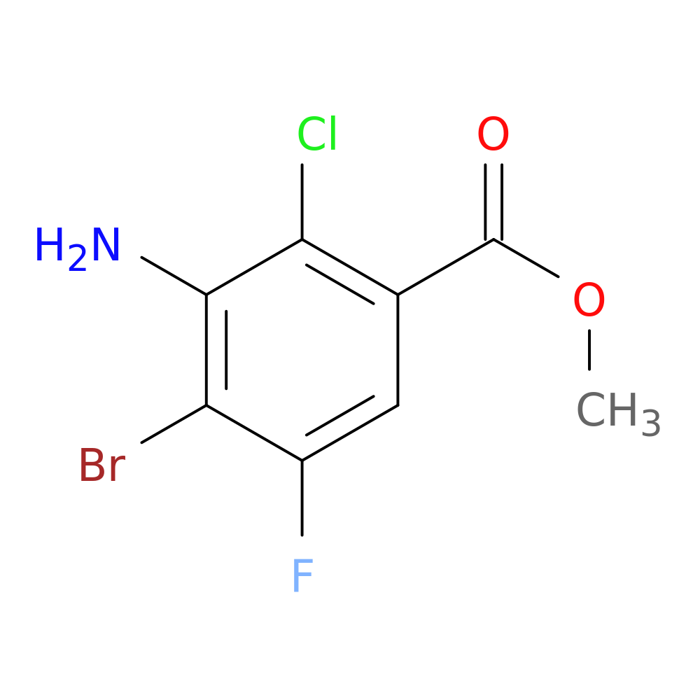 methyl 3-amino-4-bromo-2-chloro-5-fluorobenzoate