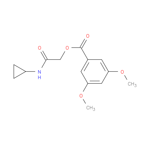 (cyclopropylcarbamoyl)methyl 3,5-dimethoxybenzoate