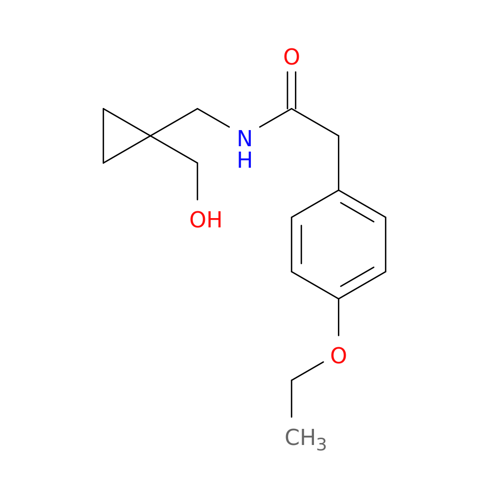 2-(4-ethoxyphenyl)-N-{[1-(hydroxymethyl)cyclopropyl]methyl}acetamide