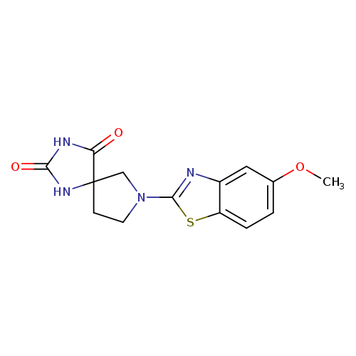 7-(5-methoxy-1,3-benzothiazol-2-yl)-1,3,7-triazaspiro[4.4]nonane-2,4-dione