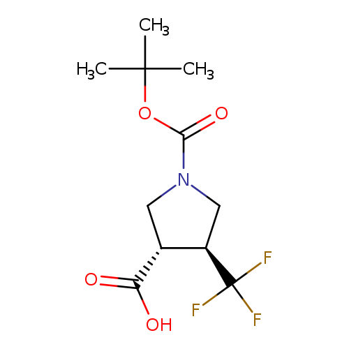 Trans (+/-) [4-(trifluoromethyl)pyrrolidine]-1,3-dicarboxylic acid 1-tert-butyl ester