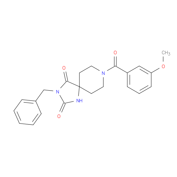 3-benzyl-8-(3-methoxybenzoyl)-1,3,8-triazaspiro[4.5]decane-2,4-dione