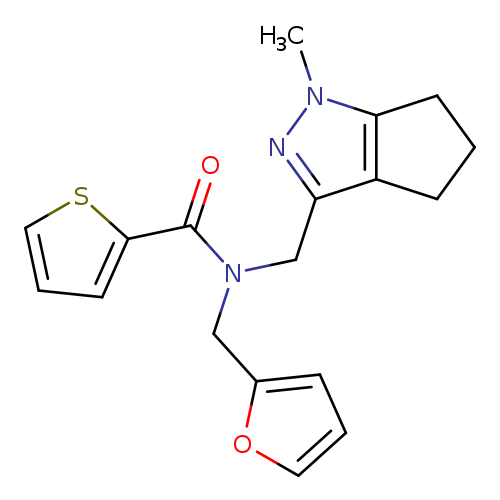 N-[(furan-2-yl)methyl]-N-({1-methyl-1H,4H,5H,6H-cyclopenta[c]pyrazol-3-yl}methyl)thiophene-2-carboxamide