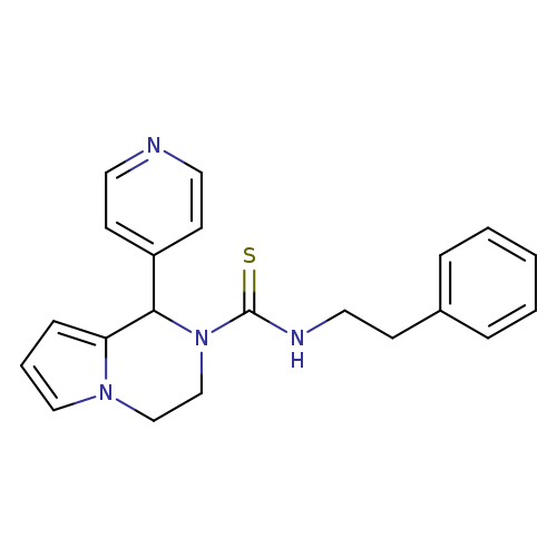 N-(2-phenylethyl)-1-(pyridin-4-yl)-1H,2H,3H,4H-pyrrolo[1,2-a]pyrazine-2-carbothioamide