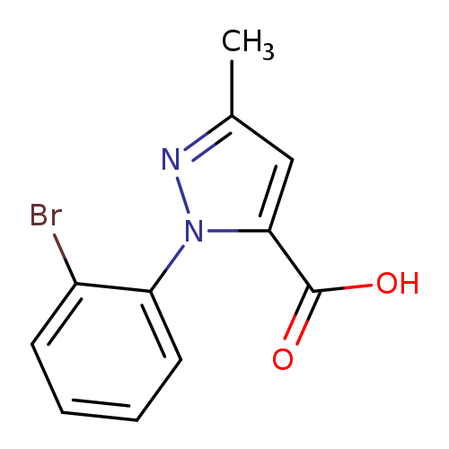 2-(2-Bromophenyl)-5-methylpyrazole-3-carboxylic acid