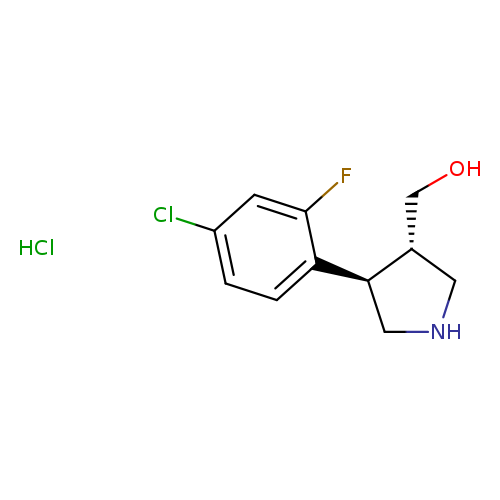 ((3S,4R)-4-(4-Chloro-2-fluorophenyl)pyrrolidin-3-yl)methanol hydrochloride