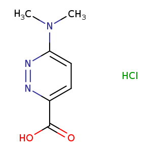 3-Pyridazinecarboxylic acid, 6-(dimethylamino)-, hydrochloride (1:1)