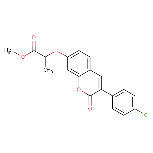 methyl 2-{[3-(4-chlorophenyl)-2-oxo-2H-chromen-7-yl]oxy}propanoate