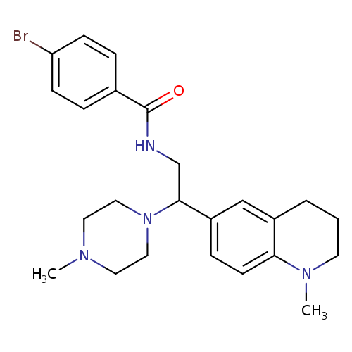 4-bromo-N-[2-(1-methyl-1,2,3,4-tetrahydroquinolin-6-yl)-2-(4-methylpiperazin-1-yl)ethyl]benzamide