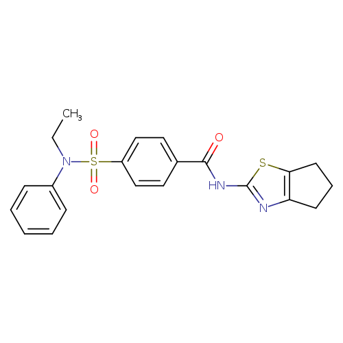 N-{4H,5H,6H-cyclopenta[d][1,3]thiazol-2-yl}-4-[ethyl(phenyl)sulfamoyl]benzamide