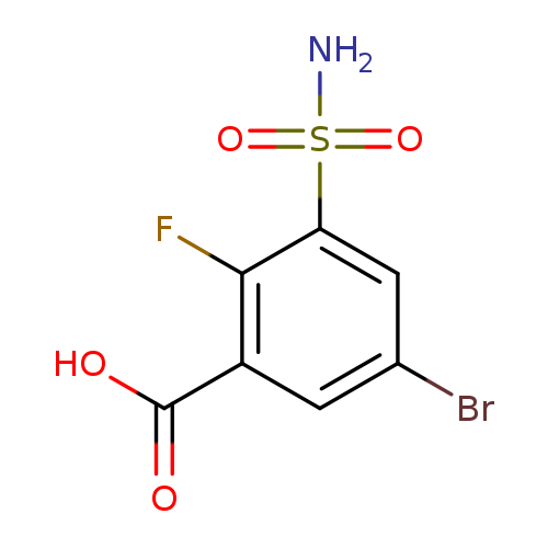5-bromo-2-fluoro-3-sulfamoylbenzoic acid