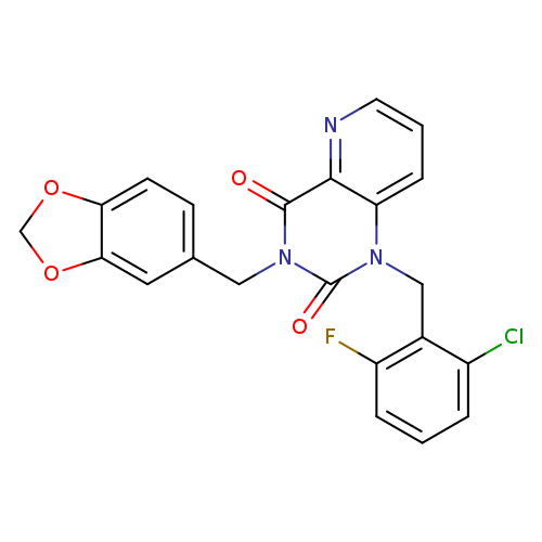 3-[(2H-1,3-benzodioxol-5-yl)methyl]-1-[(2-chloro-6-fluorophenyl)methyl]-1H,2H,3H,4H-pyrido[3,2-d]pyrimidine-2,4-dione