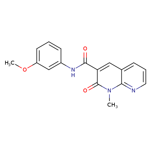 N-(3-methoxyphenyl)-1-methyl-2-oxo-1,2-dihydro-1,8-naphthyridine-3-carboxamide