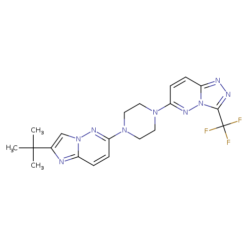 1-{2-tert-butylimidazo[1,2-b]pyridazin-6-yl}-4-[3-(trifluoromethyl)-[1,2,4]triazolo[4,3-b]pyridazin-6-yl]piperazine