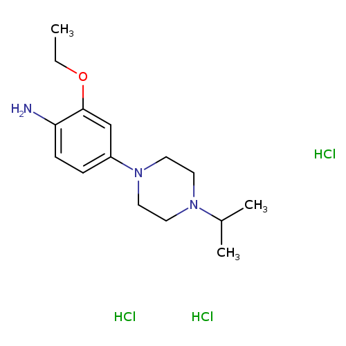 2-ethoxy-4-[4-(propan-2-yl)piperazin-1-yl]aniline trihydrochloride