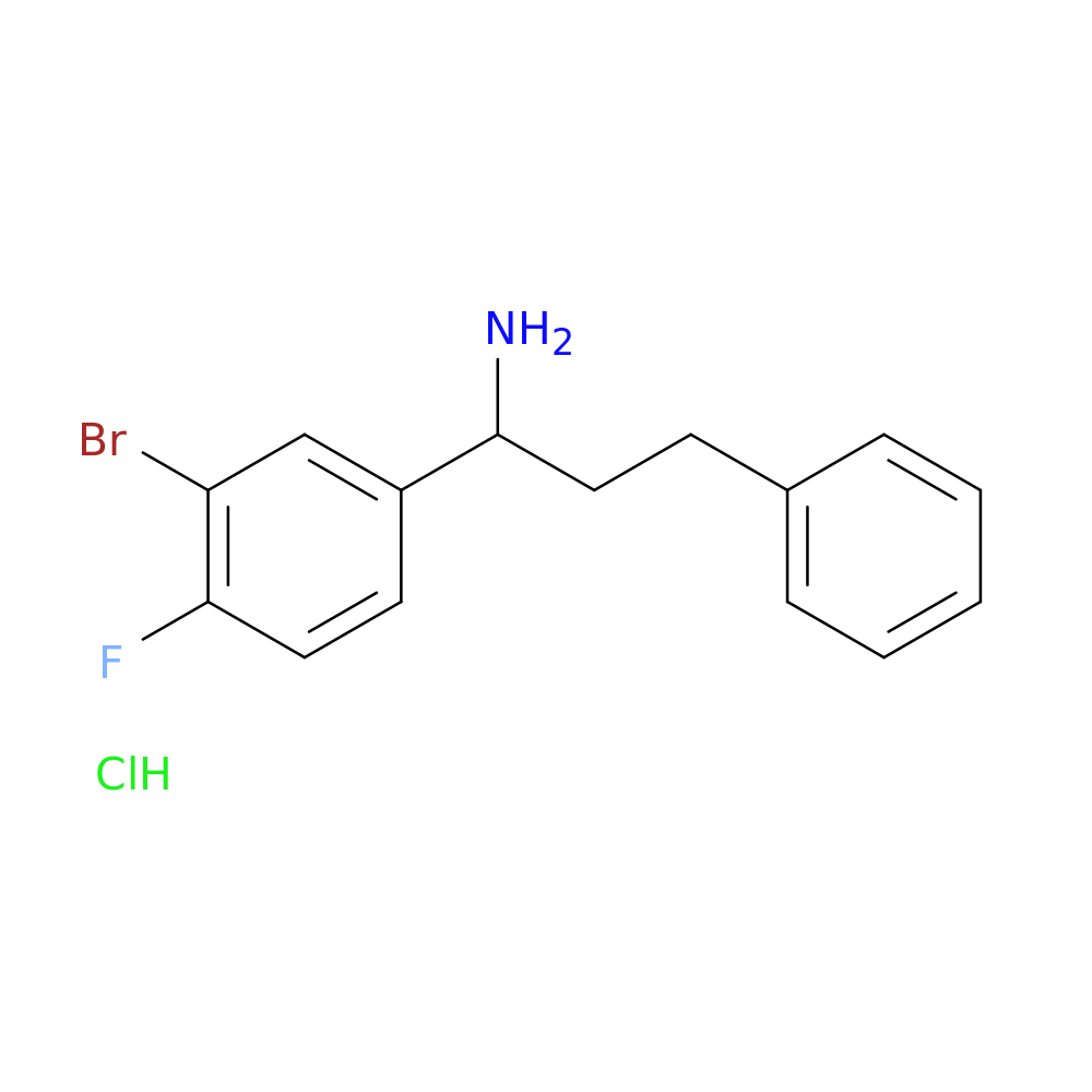 1-(3-bromo-4-fluorophenyl)-3-phenylpropan-1-amine hydrochloride