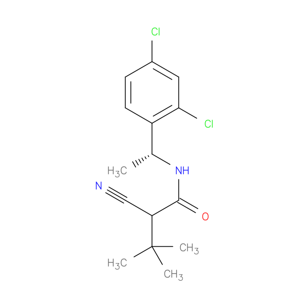 Butanamide, 2-cyano-N-[(1R)-1-(2,4-dichlorophenyl)ethyl]-3,3-dimethyl-