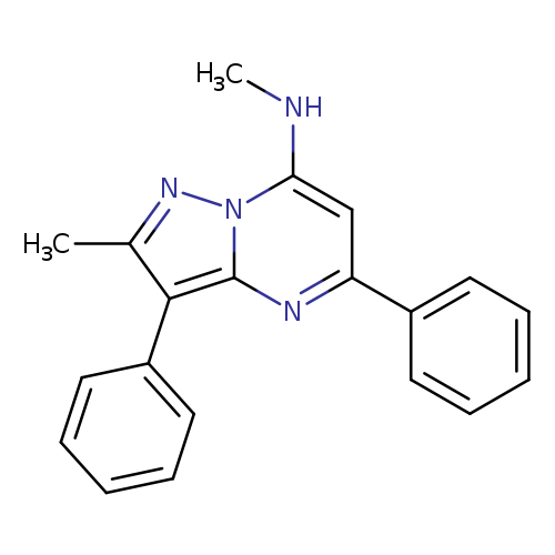 N,2-dimethyl-3,5-diphenylpyrazolo[1,5-a]pyrimidin-7-amine