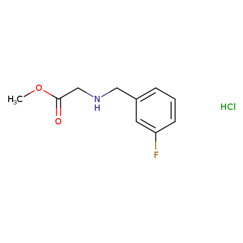 methyl 2-{[(3-fluorophenyl)methyl]amino}acetate hydrochloride