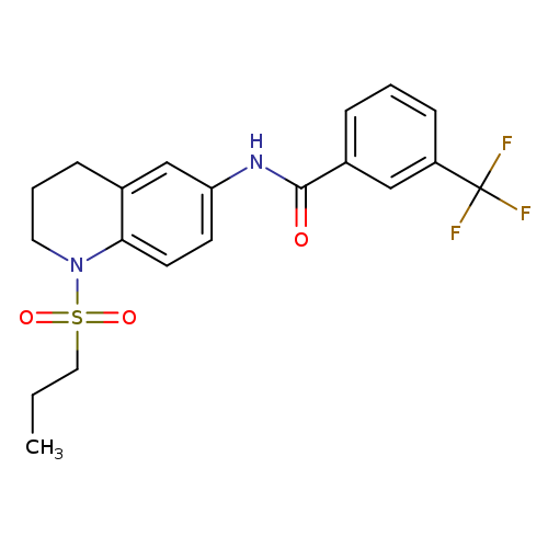 N-[1-(propane-1-sulfonyl)-1,2,3,4-tetrahydroquinolin-6-yl]-3-(trifluoromethyl)benzamide